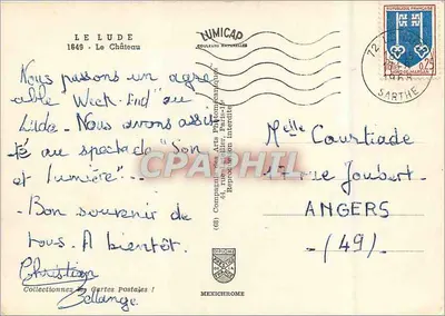 Zamek w Luide — 1649 — wydawca IRIS — Rewers