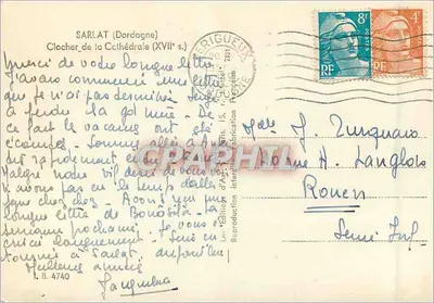 Dzwonnica katedry — XVII w. — Wydawnictwo Sztuki, reprodukcja nr B. 4740 — Rewers