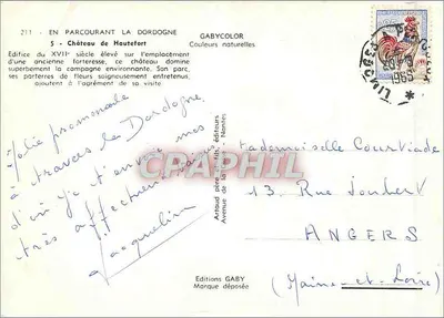 Zamek Hautefort — Zamek z XVII wieku — Gaby Color — Rewers