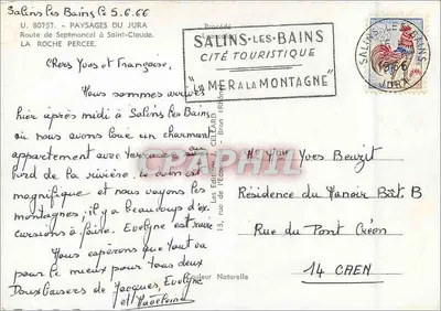 La Roche Percée — Salins-les-Bains — Éditions de Lyon — Achterkant