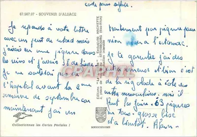 Souvenir d'Alsace — Wydawca: Wydawnictwo 'La Grenette' — N° 67.567.97 — Rewers