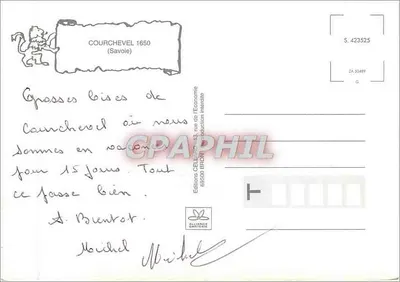Courchevel 1650 — Savoie — Edições CEBURO — Verso