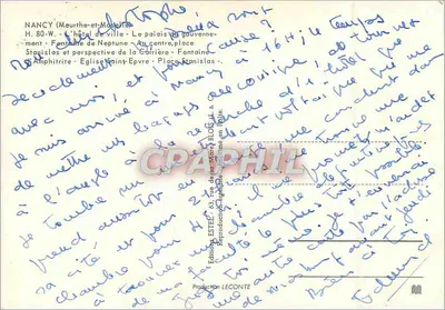 NANCY — Widok panoramiczny i zabytki — Wydawnictwo ESTEL — Rewers
