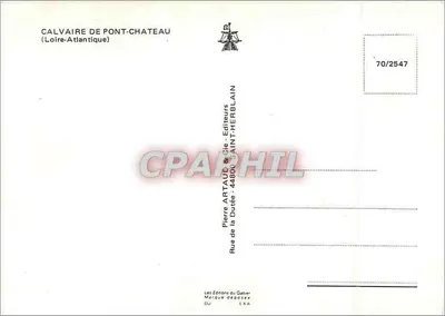 Calvário de Pont-Château — Calvário de Pont-Château — Pierre Artaud & Cie, Saint-Herblain — Verso