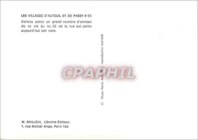 Dom Boileau — ulica Passy, Paryż — M. Bailleul, wydawca — Rewers