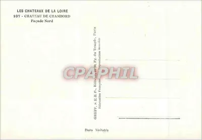 Zamek Chambord — Front północny — Greff — Rewers