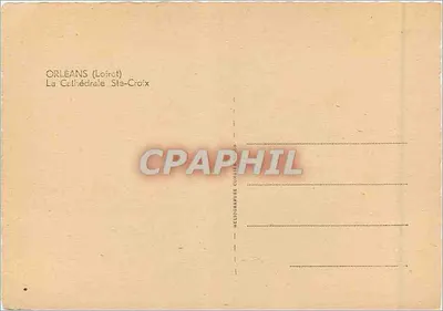 Orléans — La cattedrale di Sainte-Croix — Héliogravure — Verso