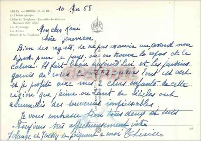 Arles-sur-Rhône — Vestígios romanos, Arênes, Teatro Antigo, Claustro de São Trofimé — editor CIVAREL — Verso