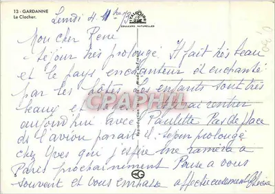 Gardanne — Dzwonnica — Wydawca: Izalco, Naturalne kolory — Rewers