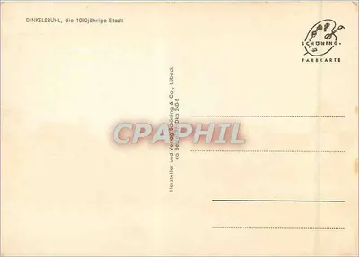 Dinkelsbühl — a cidade de 1000 anos — editada por Verlag Schöning & Co., Lübeck — Verso