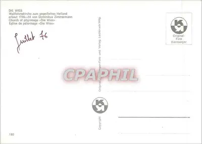 Die Wies — Kerk van de pellegrin — Originele foto Klenberger — Achterkant