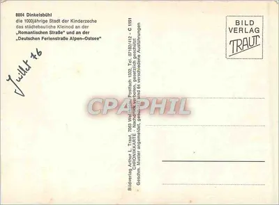 Dinkelsbühl — Kinderzeche — BILD VERLAG TRAUT — Verso