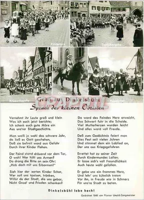 Dinkelsbühl, a cidade milenar — Kinderzeche — editor Verlag Edm. von Kauffeldberg, n° 1566