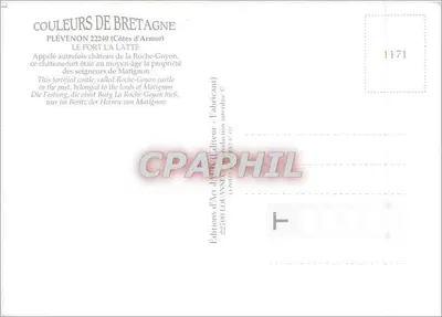 Fort La Latte — Plévenon, Côtes-d'Armor — Edições de Arte J. Locanne — Verso