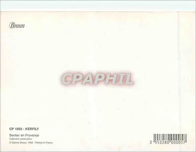 Ścieżka w Prowansji — Zbiór prywatny — Galerie Braun, 1998 — Rewers