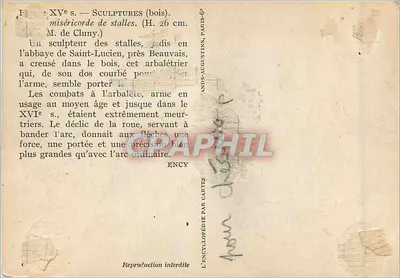 दया के खंभा — सेंट-लुसियन के अब्बी, बोएविल — एन्सिक्लोपीडी डेज़ कार्ट्स — पीछे