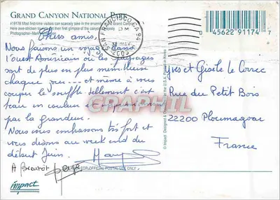 Grand Canyon — National Park — Impact Design #19178 — Back