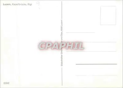 Lucerna, Ponte da Capela, Rigi — n° 02582 — Verso