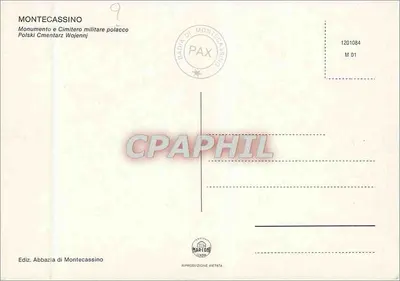 Montecassino — Monumento e Cimitero militare polacco — Ediz. Abbazia di Montecassino — Rewers