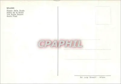 Milano - Piazza della Scala — editor Luigi Scrocchi — Verso