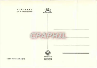 Montreux — Vista general — Ediciones Jaeger & Cie, Ginebra, n°229 — Reverso