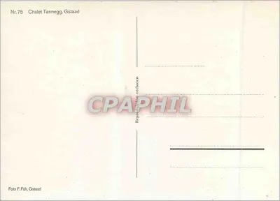 Chalet Tannegg — Gstaad — Foto F. Fäh — Verso