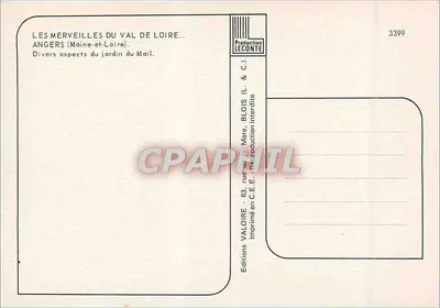 Le Jardin du Mail — Angers (Maine-et-Loire) — Éditions Valoire — Rewers
