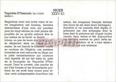 Teguidda N'Tessoumt — « leczenie solne » — Wydawnictwo Servier & A. Perrot, Niger XXXV-E1 — Rewers