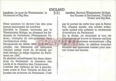 Londyn. Most Westminsterski, Parlament i Big Ben — II-E1 — Rewers