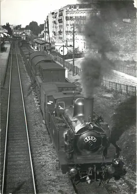 Pociąg parowy n° 4557 — Gare d'Asnières — Éditions J. Jaurès