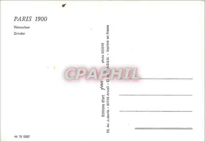 Parijs 1900 — Rémoûleur — Éditions DESOYE — Achterkant