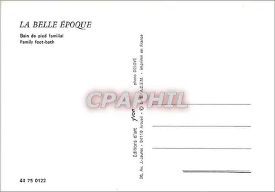 Familiebad van de voeten — La Belle Époque — Kunstuitgaven Desoève — Achterkant