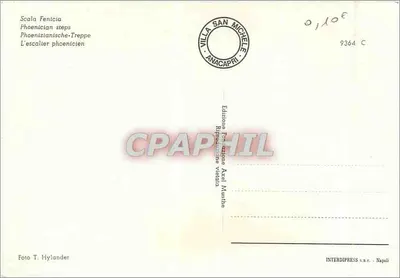 Scalafanica — Widok na port i skały — Villa San Michele, Neapol — Rewers