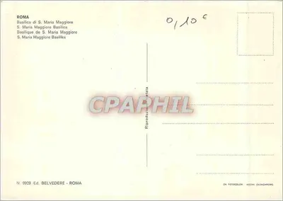 Rzym — Bazylika S. Maria Maggiore — Wyd. Belvedere, n° 9929 — Rewers