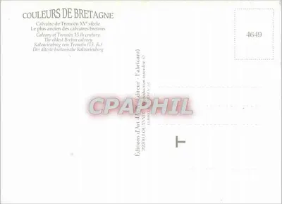 Kaplica Tronoën — Bretagne — Wydawnictwo Sztuki Jolanne — Rewers