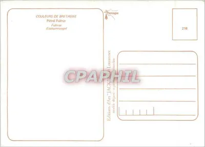 Bretagna — Fulmar — Edizioni d'Arte 'Jack' n°218 — Verso