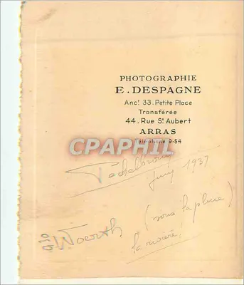 Vista de Woerth — inundação — E. Despagne, Arras — Verso