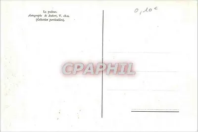 Czystość — Autograf Jouberta, V. 1810 — Kolekcja prywatna — Rewers