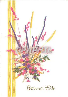 Arranjo de flores coloridas — Carta postal de coleção — Graphphil, Série 1B