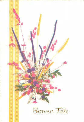 Arranjo de flores — Boa Festa — Série 18, Editor ESP Paris
