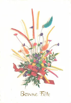 Bouquet colorido — Boa Festa — CPAPHIL Série 18