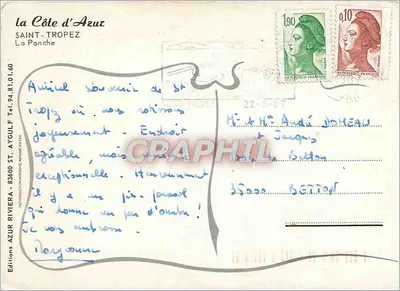 Saint-Tropez — La Ponche — Edições Saint-Tropez — Verso