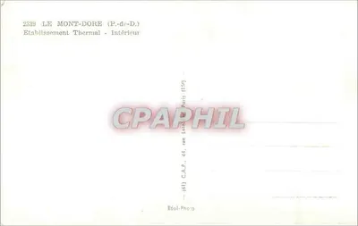 Dzieci w strojach zimowych — Zakład Kurortowy Le Mont-Dore — C.A.P. Paris — Rewers