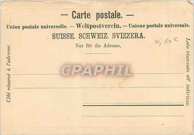 Territet, Montreux-Clarens — widok panoramiczny jeziora — J.h. Zingg & Baden, Nr 244 — Rewers