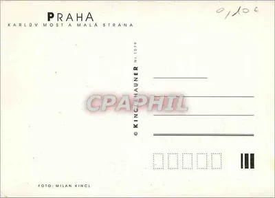 Praha - Most Karls a Malá Strana — wydawca Kincl & Hauner, nr 1079 — Rewers