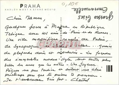 Praha - Karlův most a staré město — n° serii 1432 — Rewers