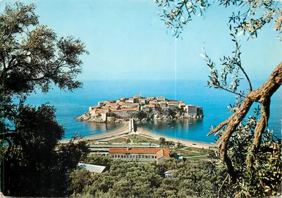 Sveti Stefan — ilhota com pontão — S.A.R. Milano, n°492