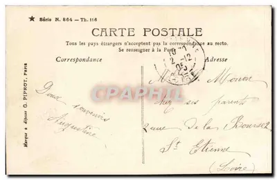 Miss Robinson — Retrato em cores com rosas — Sazerac Paris — Verso