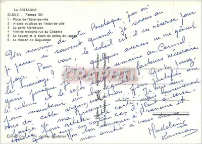 Rennes — Souvenir — Rewers