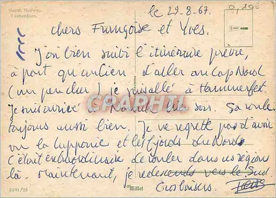 Vesterålen — Noruega do Norte — editor Mittel, n°2091/28 — Verso